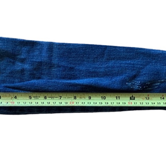 Ashley Mason girls Embroidered patch Rose Jean Jacket small - Picture 6 of 7